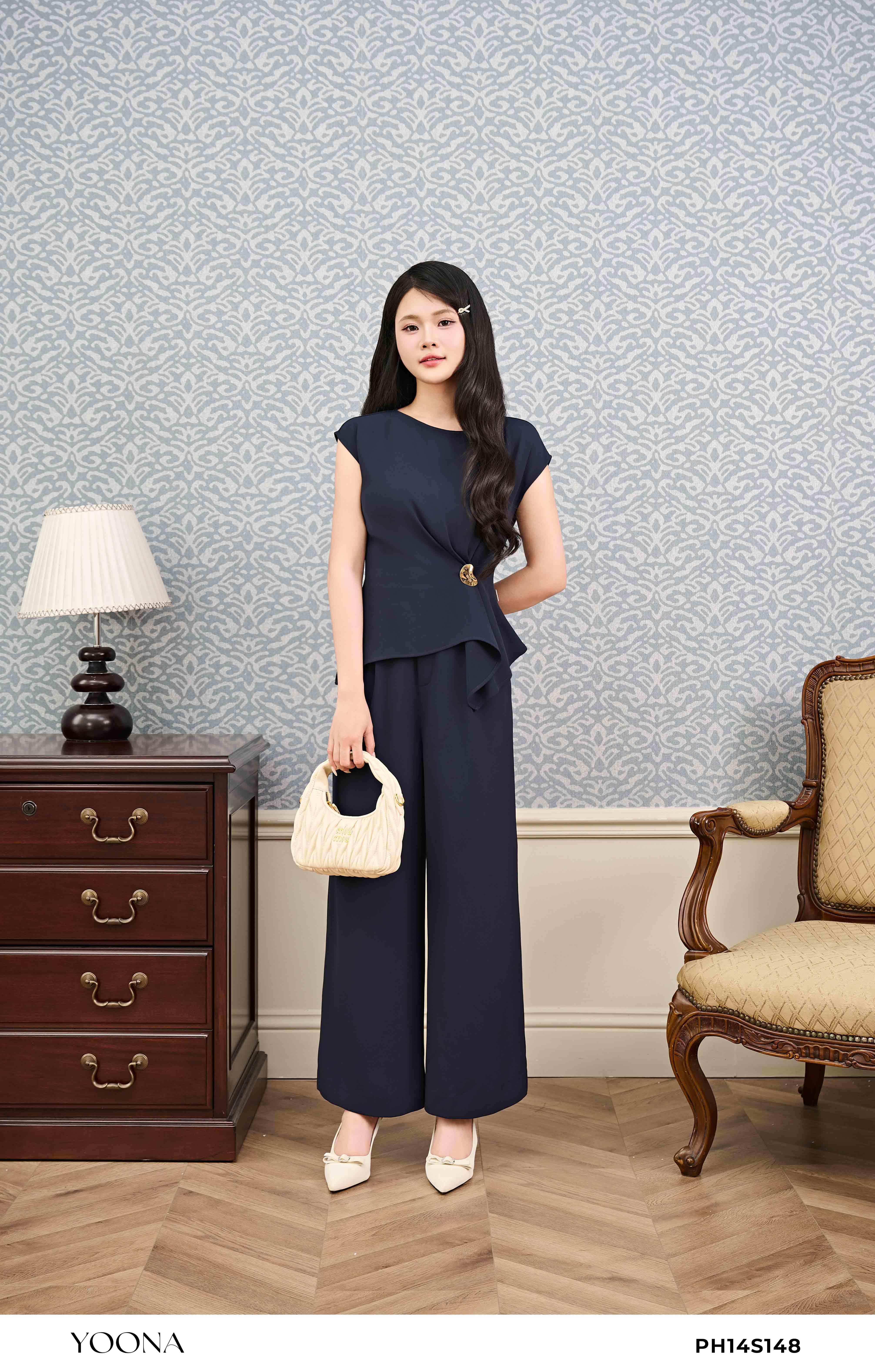 PH14S148 - Bộ kate silk trượt lưới
