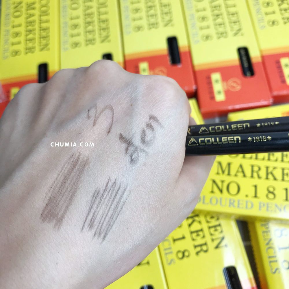 Chì kẻ chân mày COLLEEN soft marker (chì xé gảy sợi, nắp tròn)