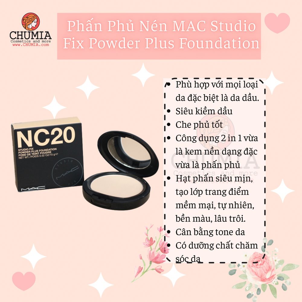 Phấn phủ MAC studio fix (phấn nén)