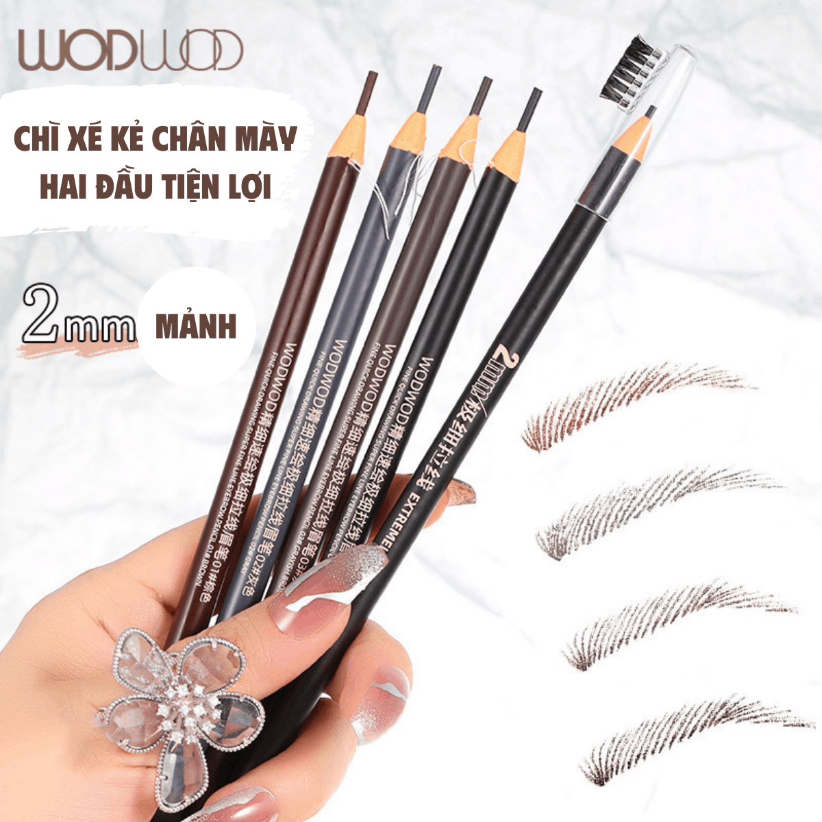 Chì kẻ chân mày WODWOD 2mm (chì xé)