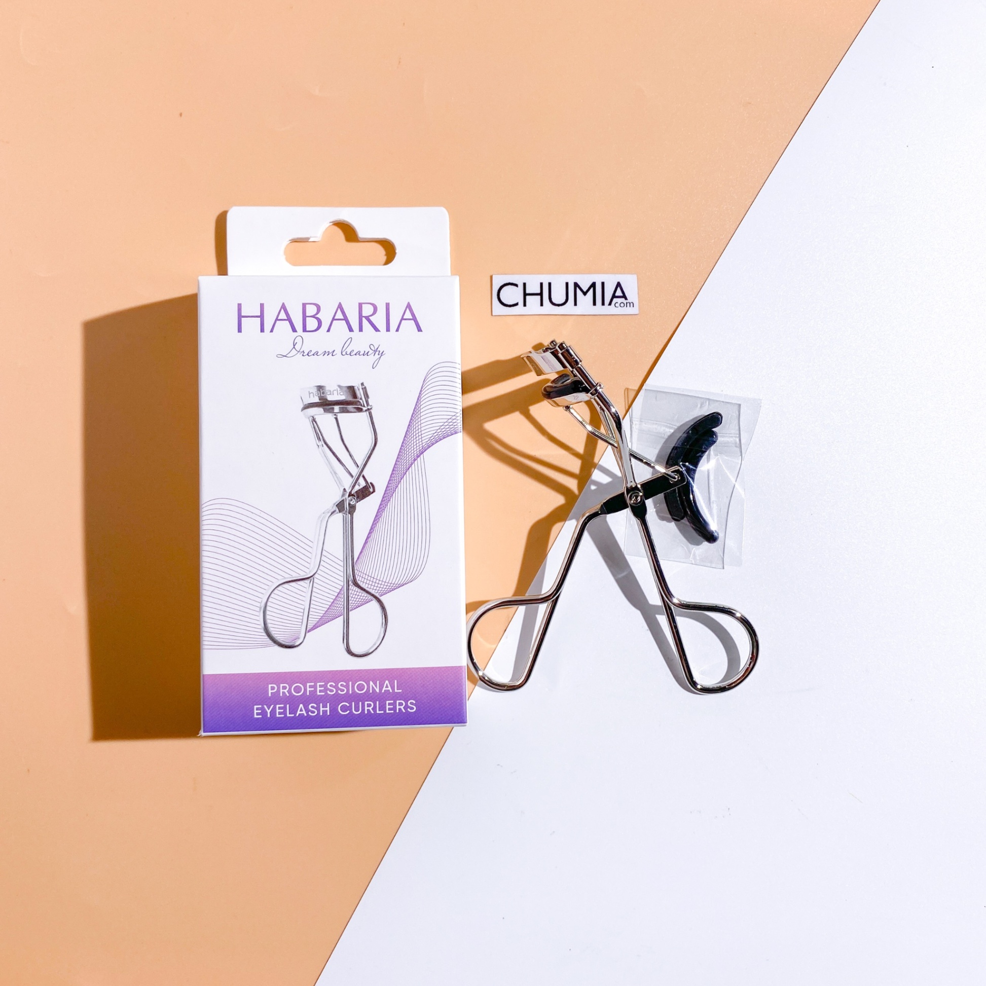 Kẹp bấm mi HABARIA eyelash curlers (hộp tím)