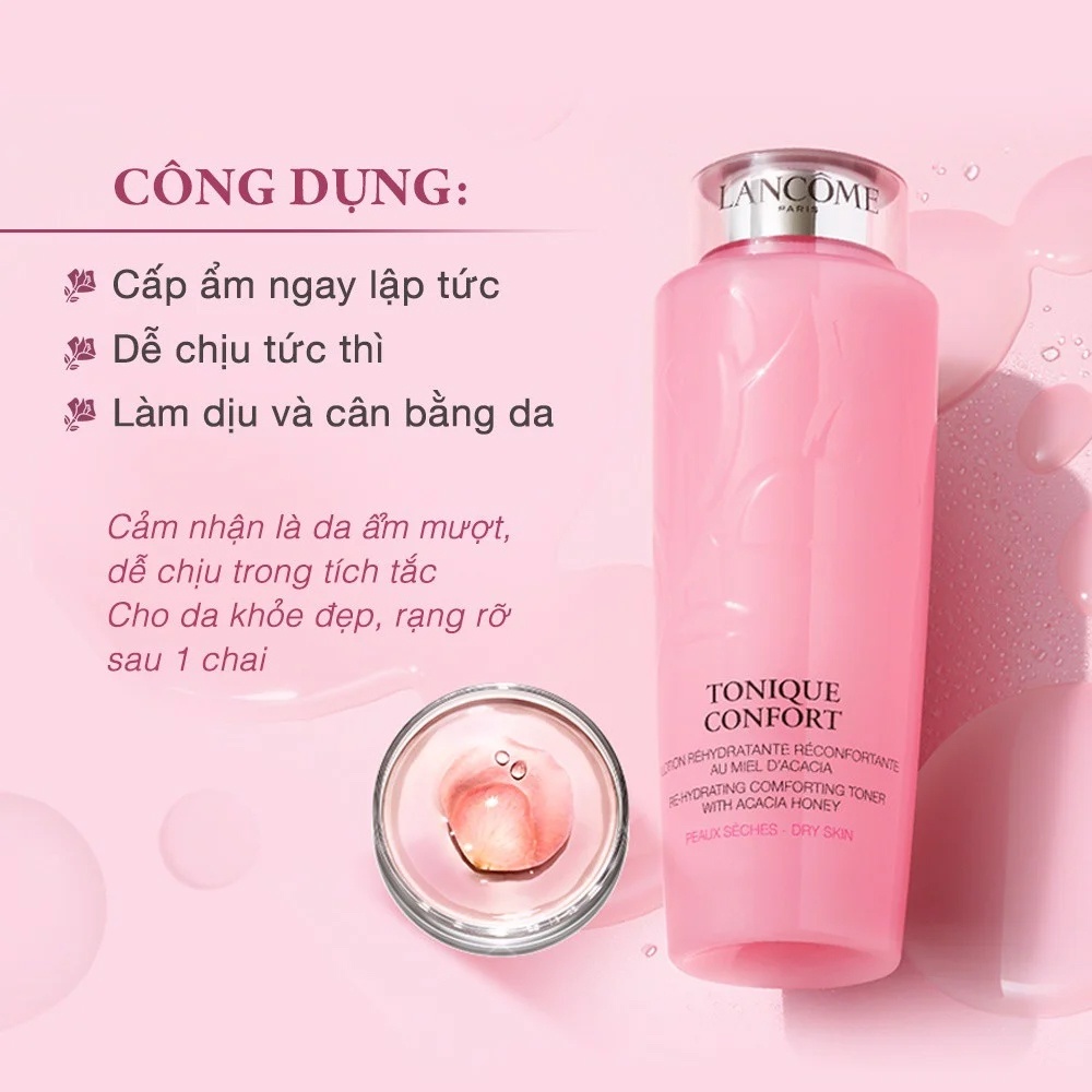 Nước hoa hồng LANCOME tonique confort toner 125ml (bản mới)