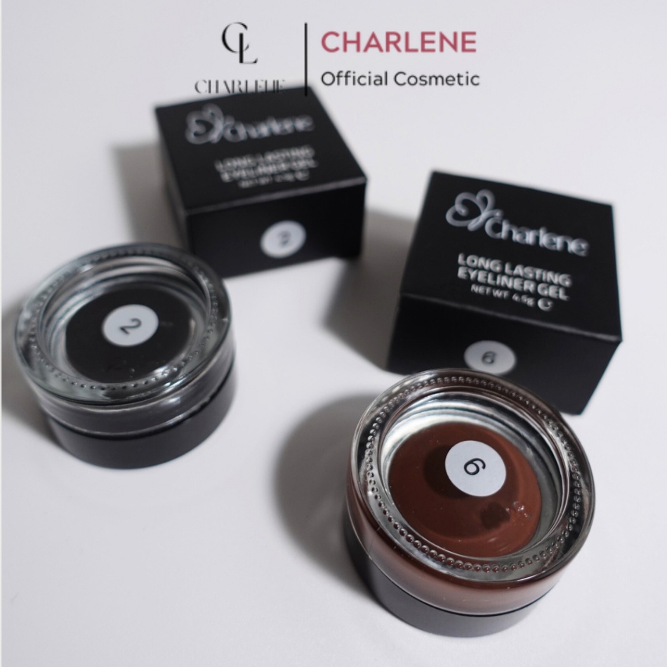 Gel kẻ mắt CHARLENE long lasting eyeliner gel 4,5g - no 2 đen