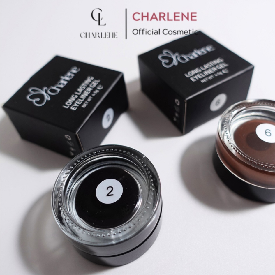 Gel kẻ mắt CHARLENE long lasting eyeliner gel 4,5g - no 2 đen