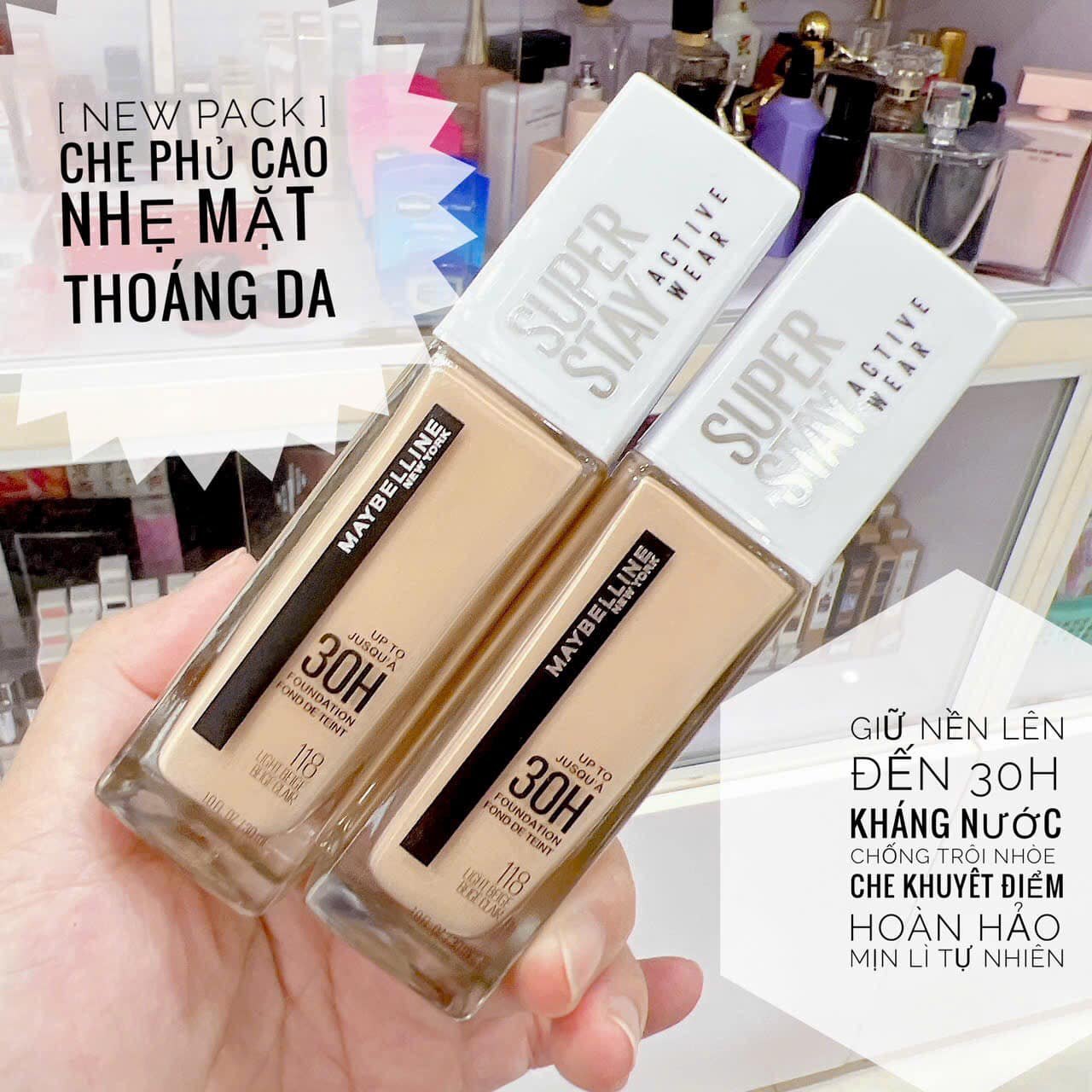 Kem nền MAYBELLINE super stay