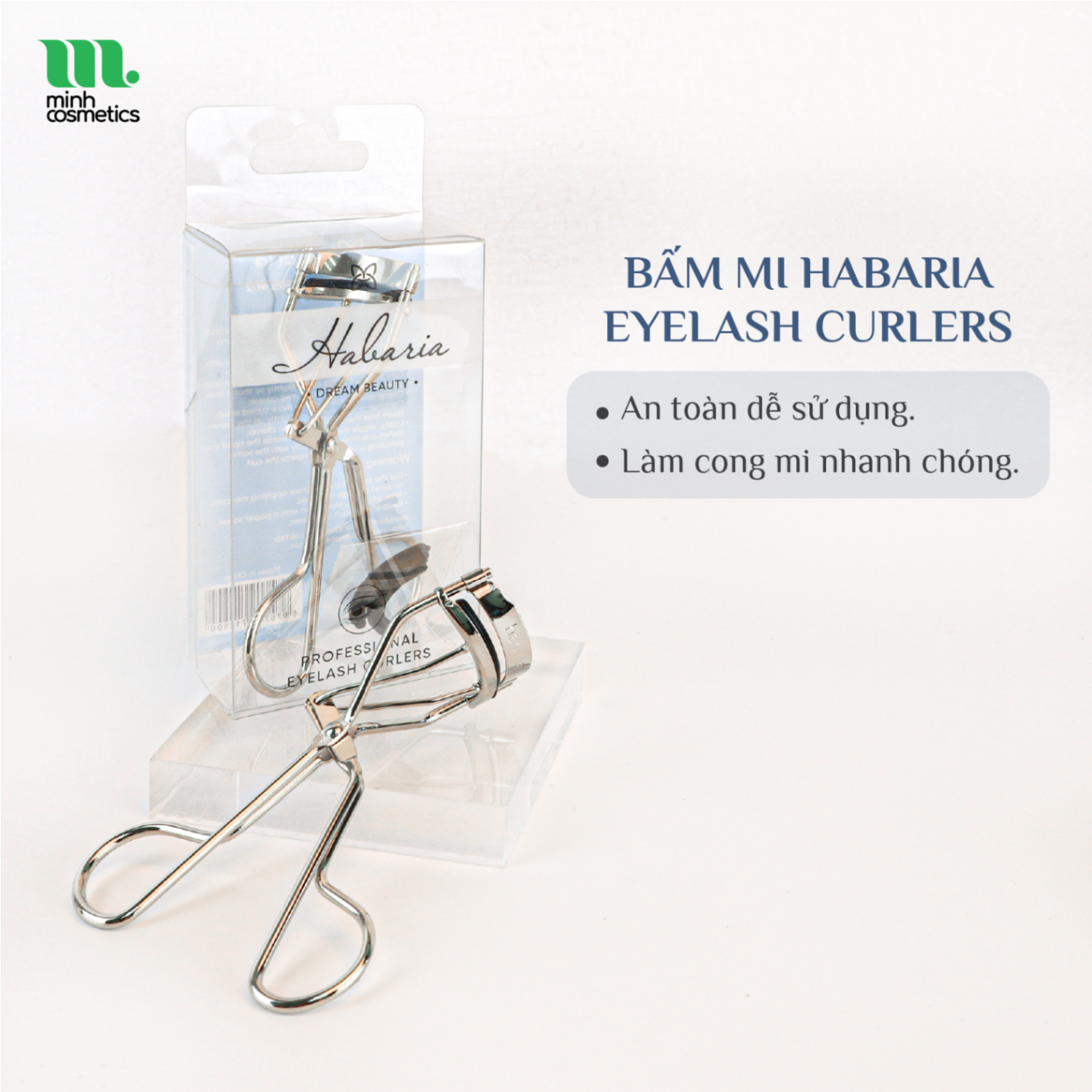 Kẹp bấm mi HABARIA eyelash curlers #02 (hộp trong)