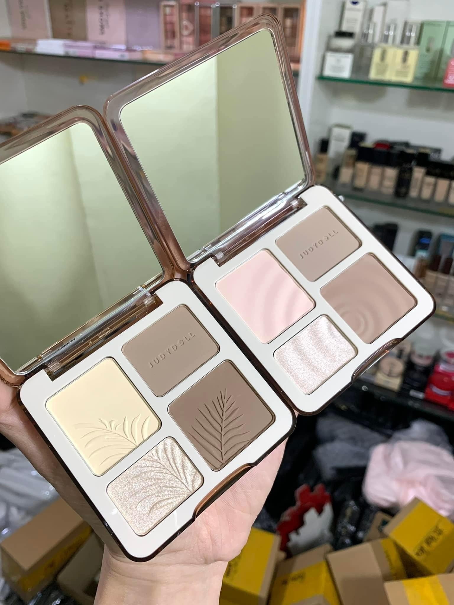 Bắt sáng + tạo khối JUDYDOLL highlight & contour - #01