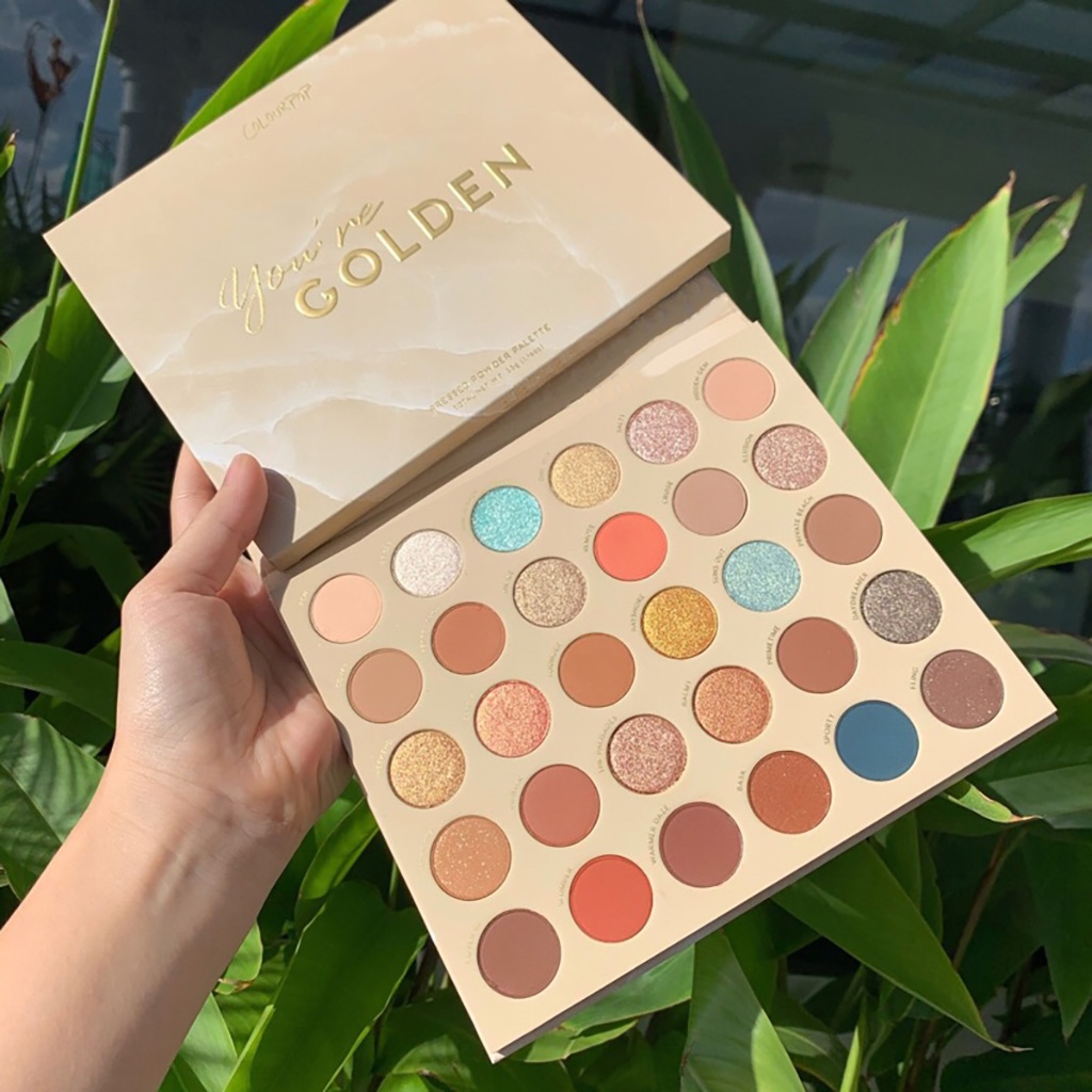 Phấn mắt COLOURPOP 30 ô - you're golden