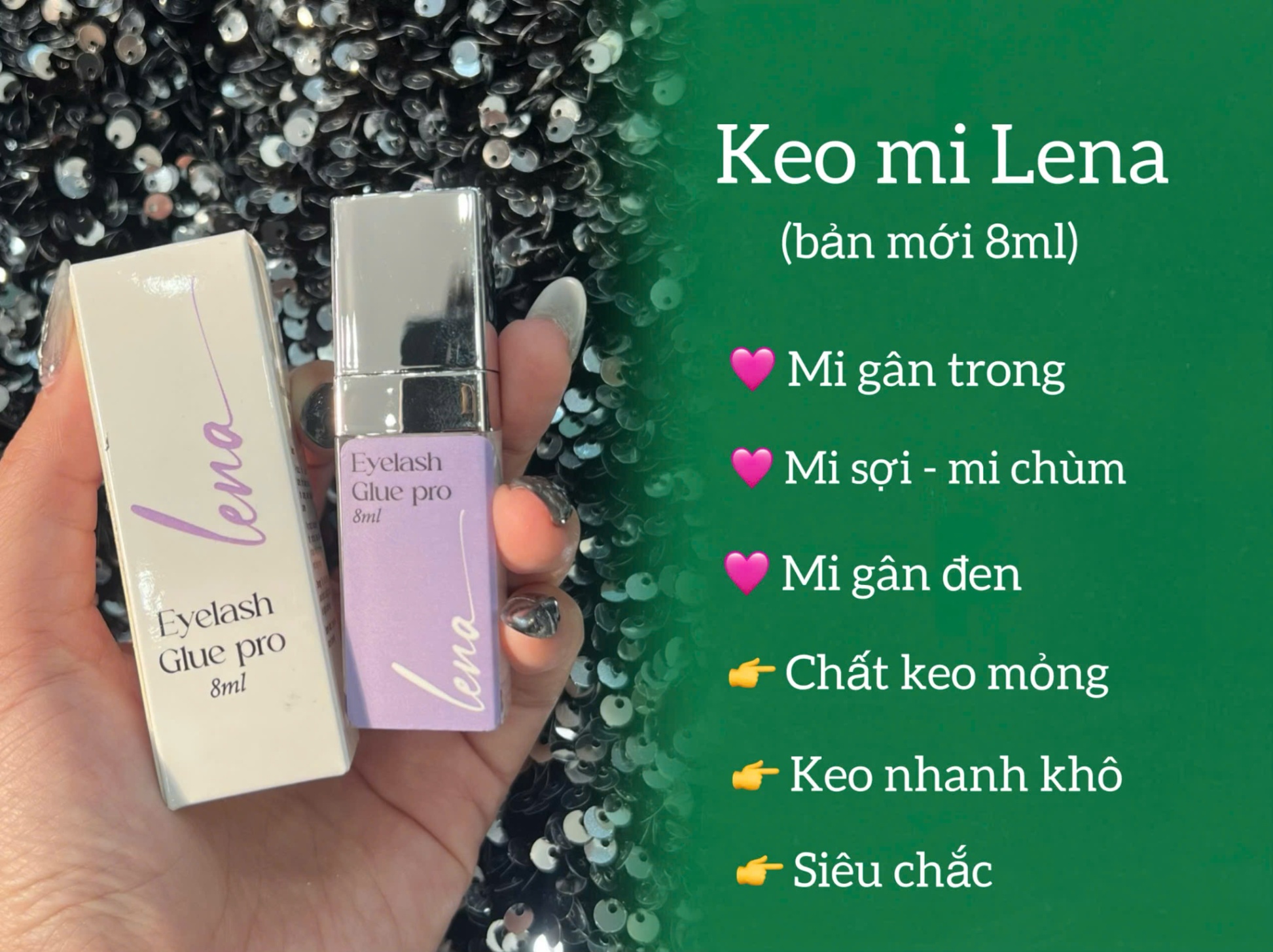 Keo dán mi LENA eyelash glue pro 8ml