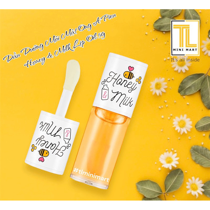 Son dưỡng A'PIEU honey & milk lip oil 5g - mật ong