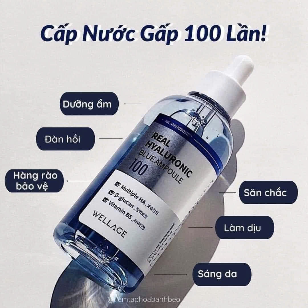 Serum WELLAGE real hyaluronic blue ampoule 75ml