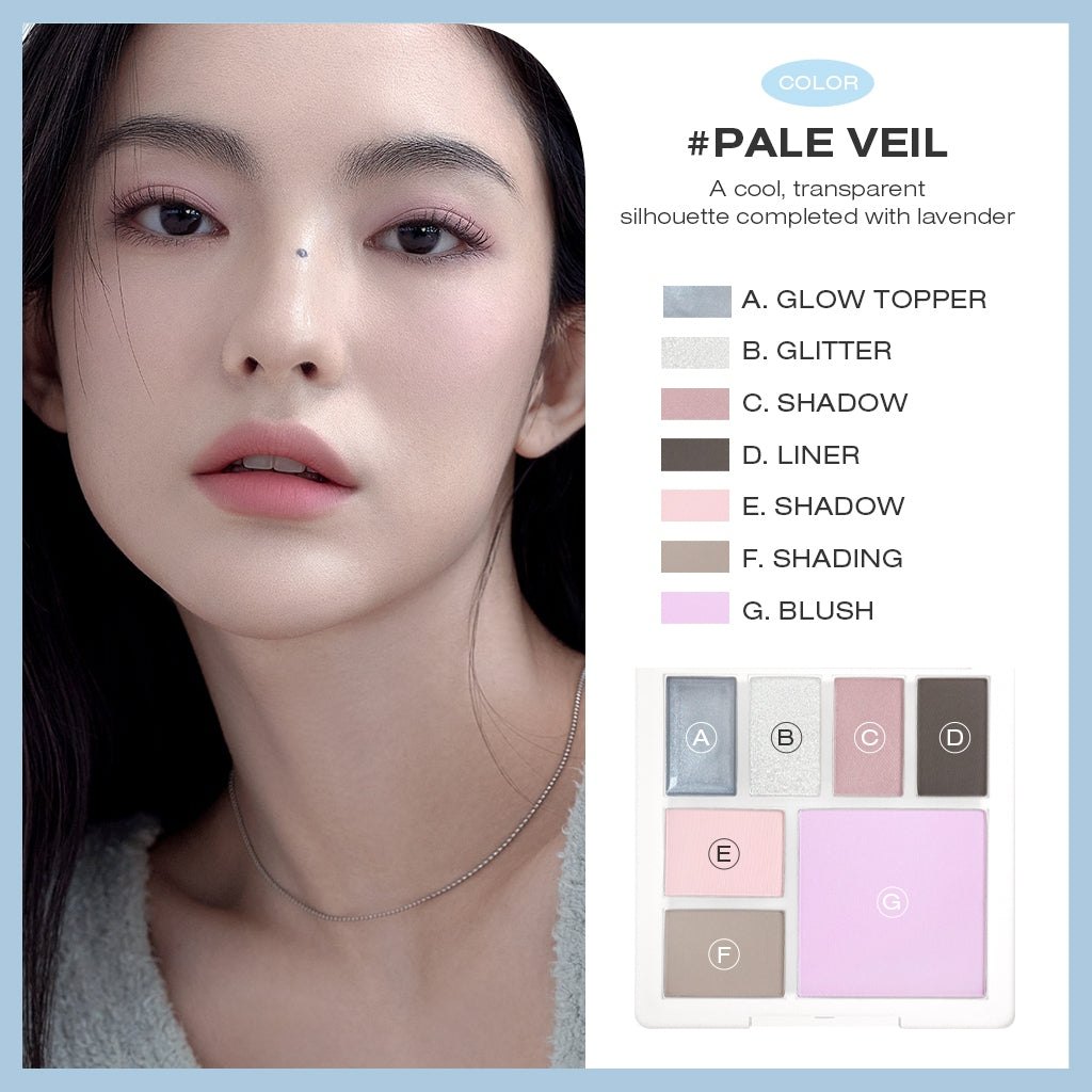 Phấn mắt + má hồng 3CE all-rounder - #pale evil