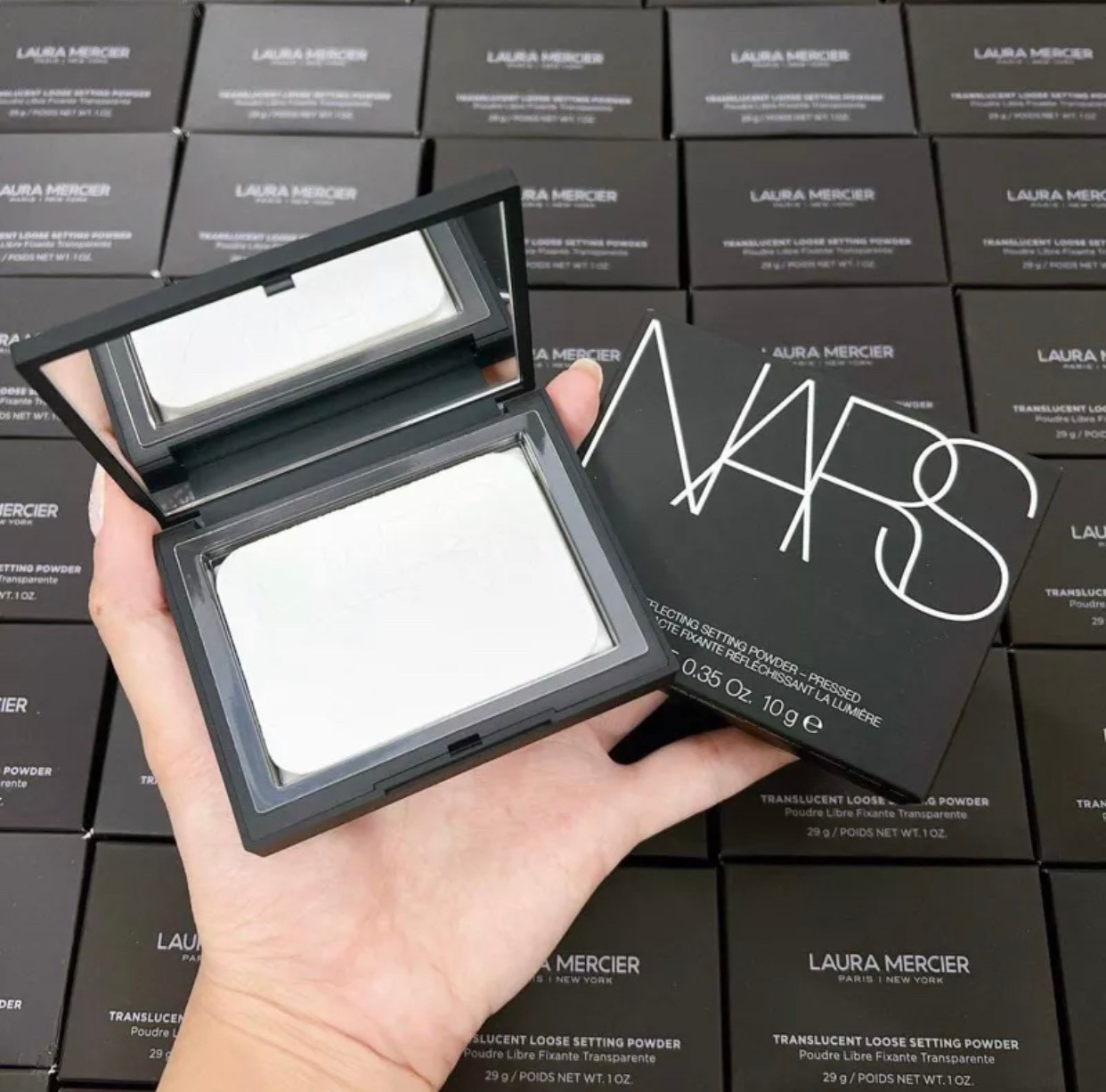 Phấn phủ NARS light reflecting pressed (full size, mini size)