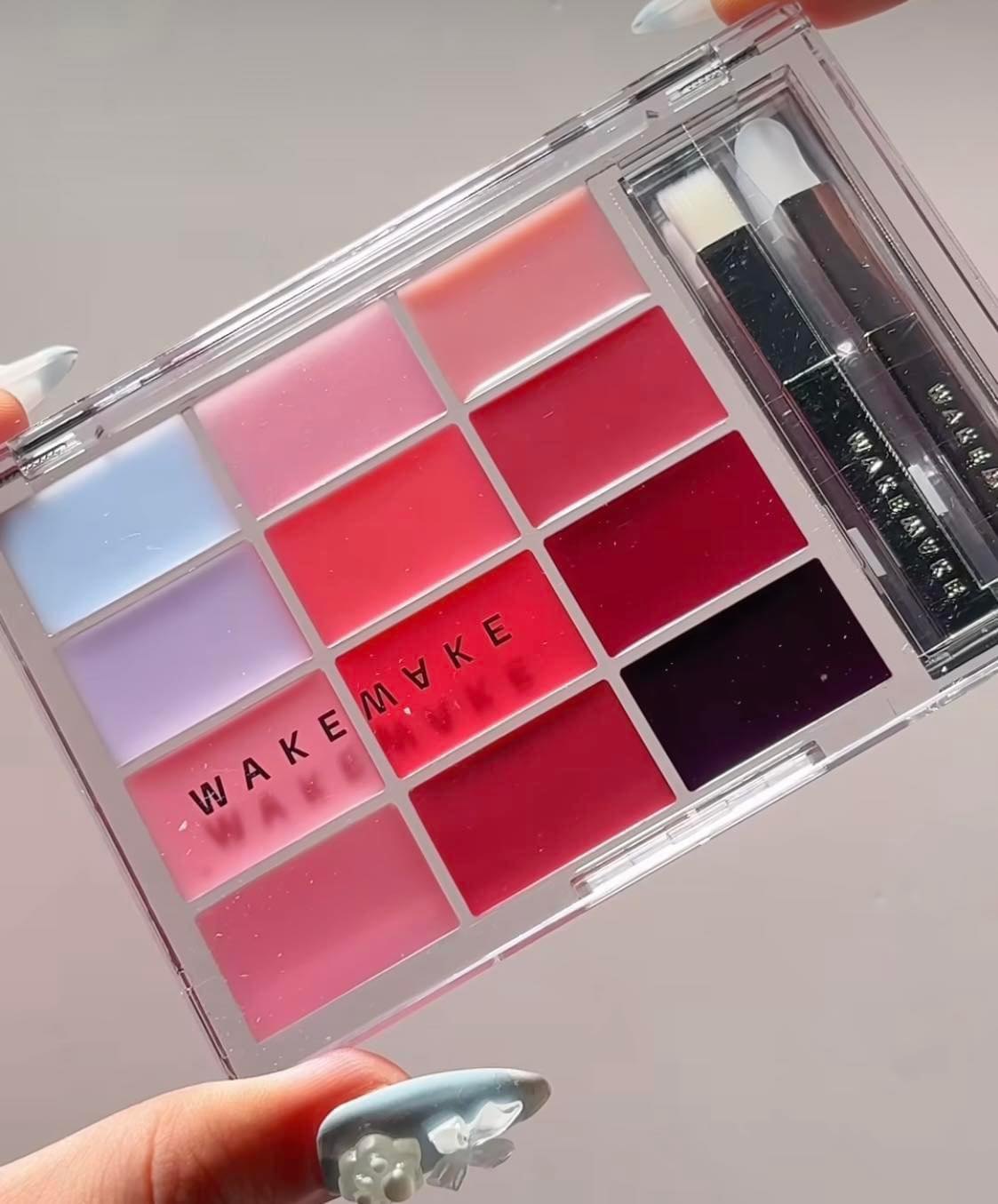 Bảng son WAKEMAKE soft coloring lip palette - #1 pink flood glowing