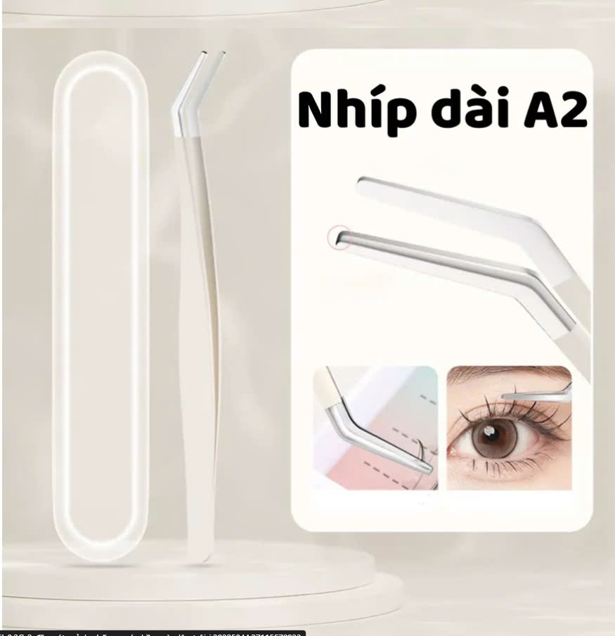 Nhíp gắp mi đầu cong