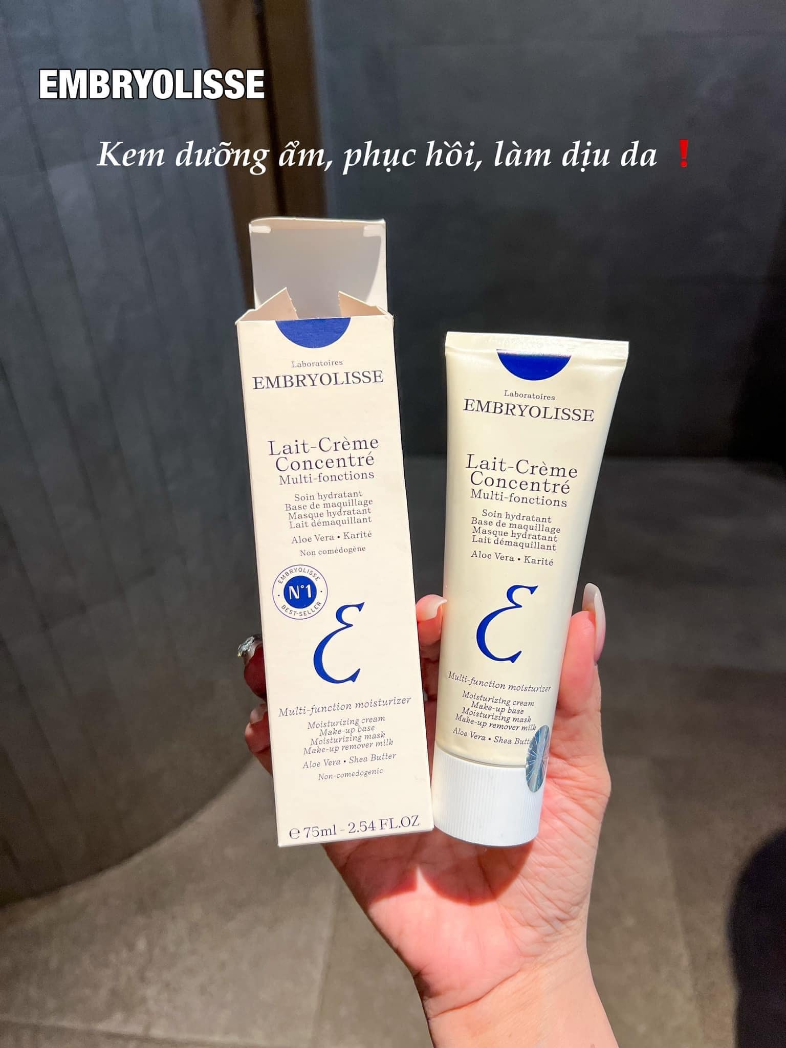 Kem dưỡng EMBRYOLISSE lait-creme 75ml (xanh dương da dầu)