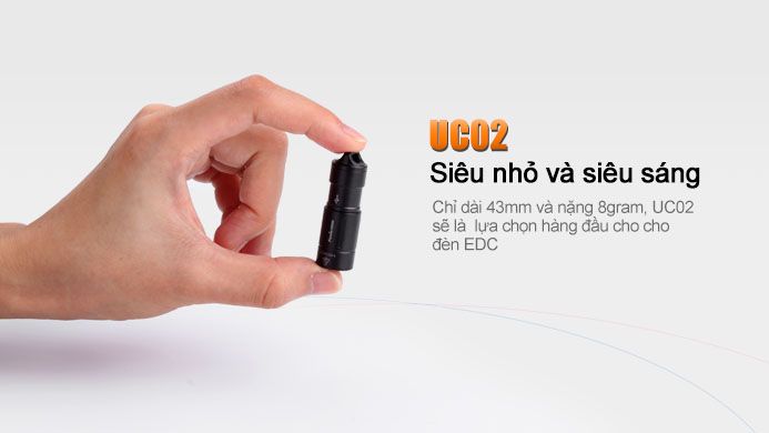 Fenix ra mắt đèn pin đeo móc khóa siêu nhỏ, siêu sáng UC02