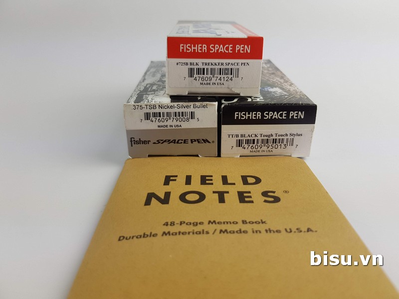 Cặp bài trung FieldNotes và Fisher Space Pen