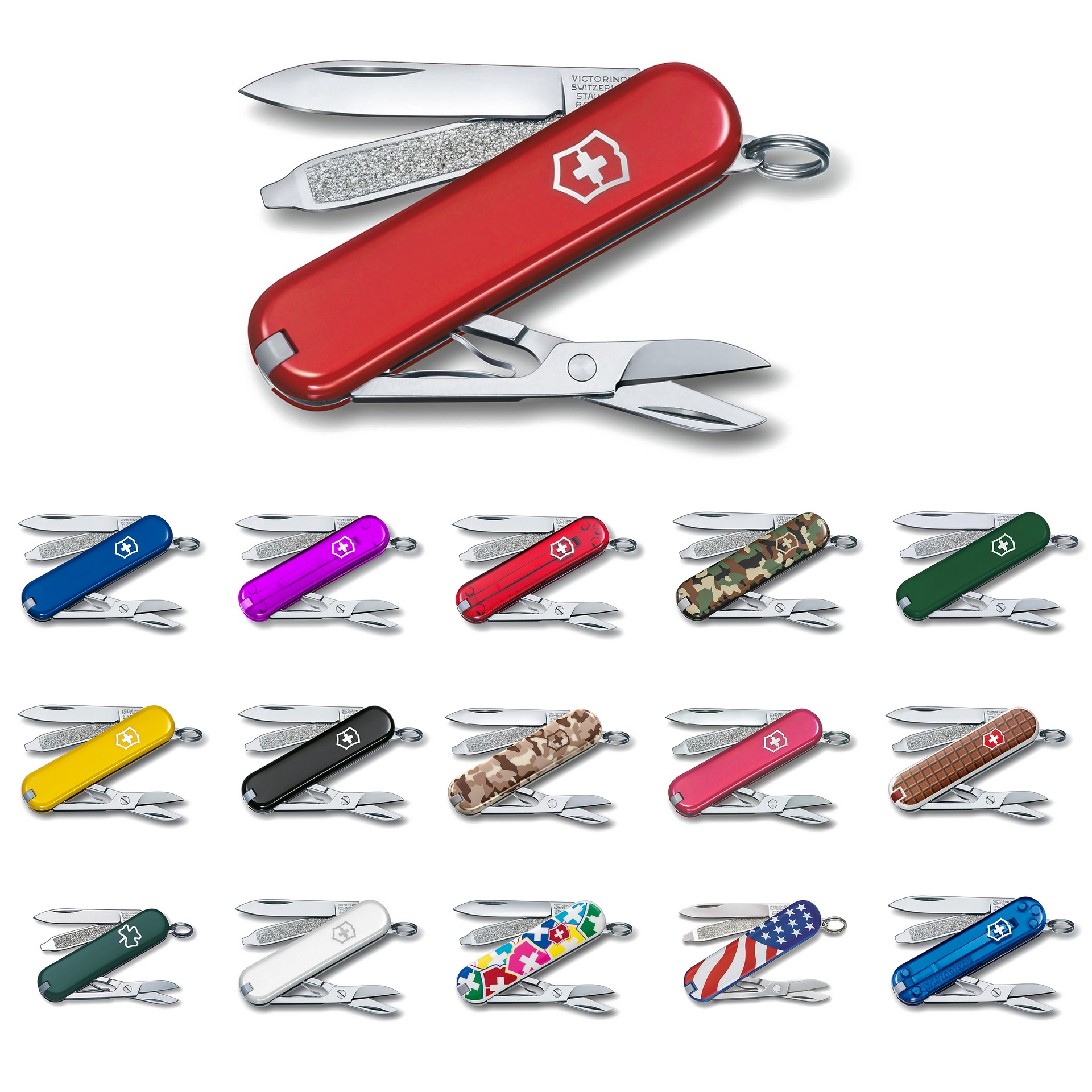 Dao đa năng đeo móc khóa Victorinox Classic SD có vô cùng nhiều màu sắc