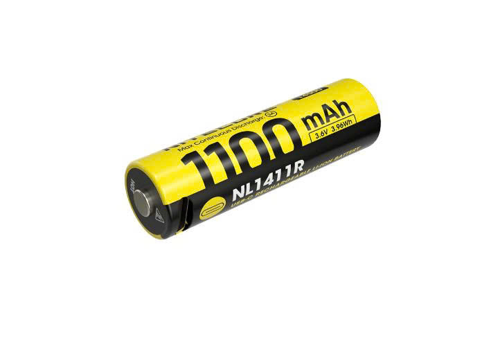(01 VIÊN ) PIN SẠC 14500 NITECORE (cổng type C) - 1100mah