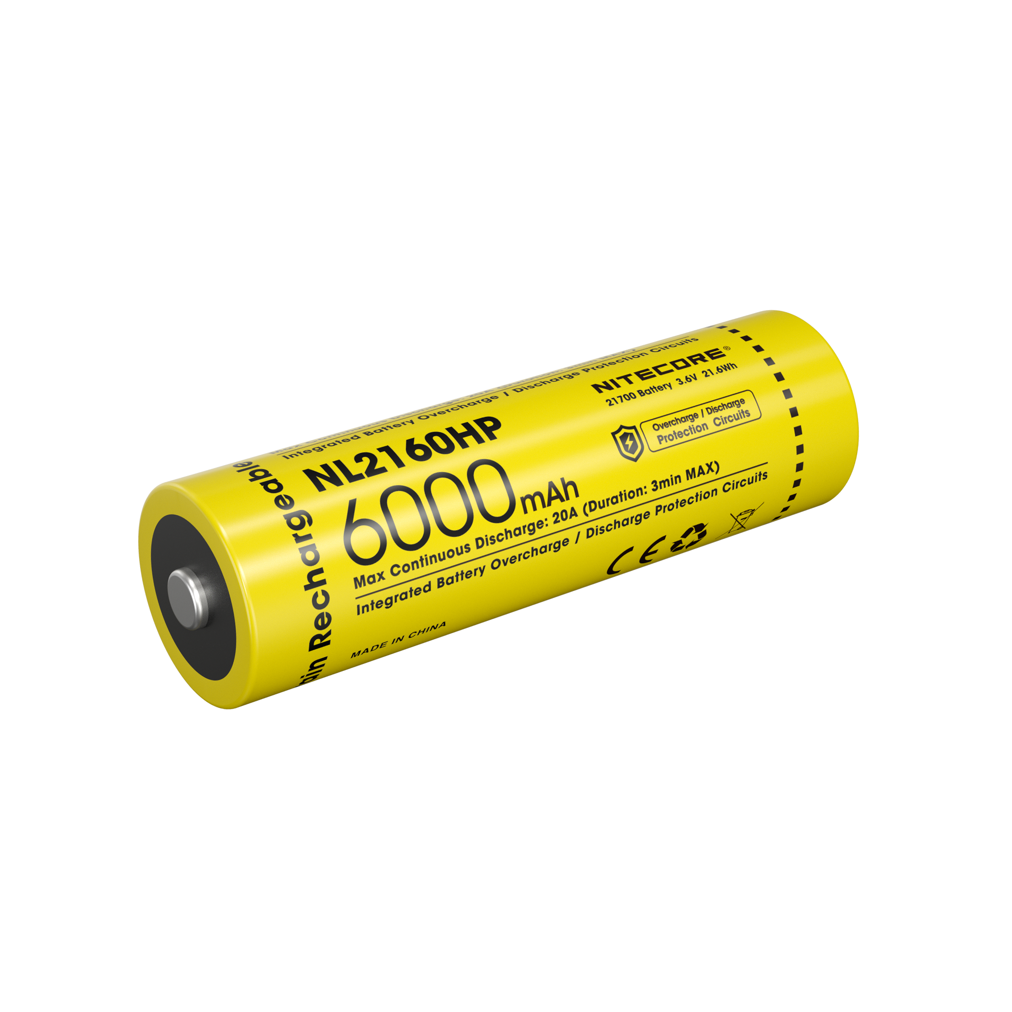 (01 VIÊN) Pin sạc 21700 NITECORE NL2160HP (6000mAh)