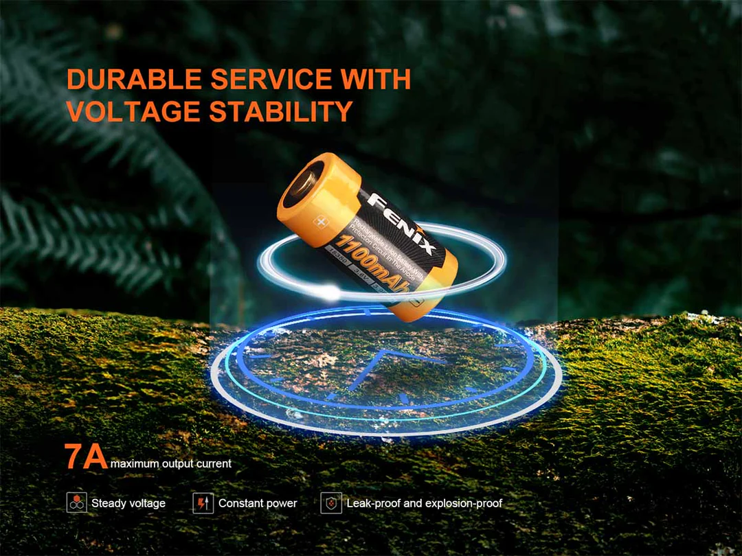 (01 viên) Pin sạc Fenix 18350 - ARB-L18-1100 (1100 mah - 3.6V)