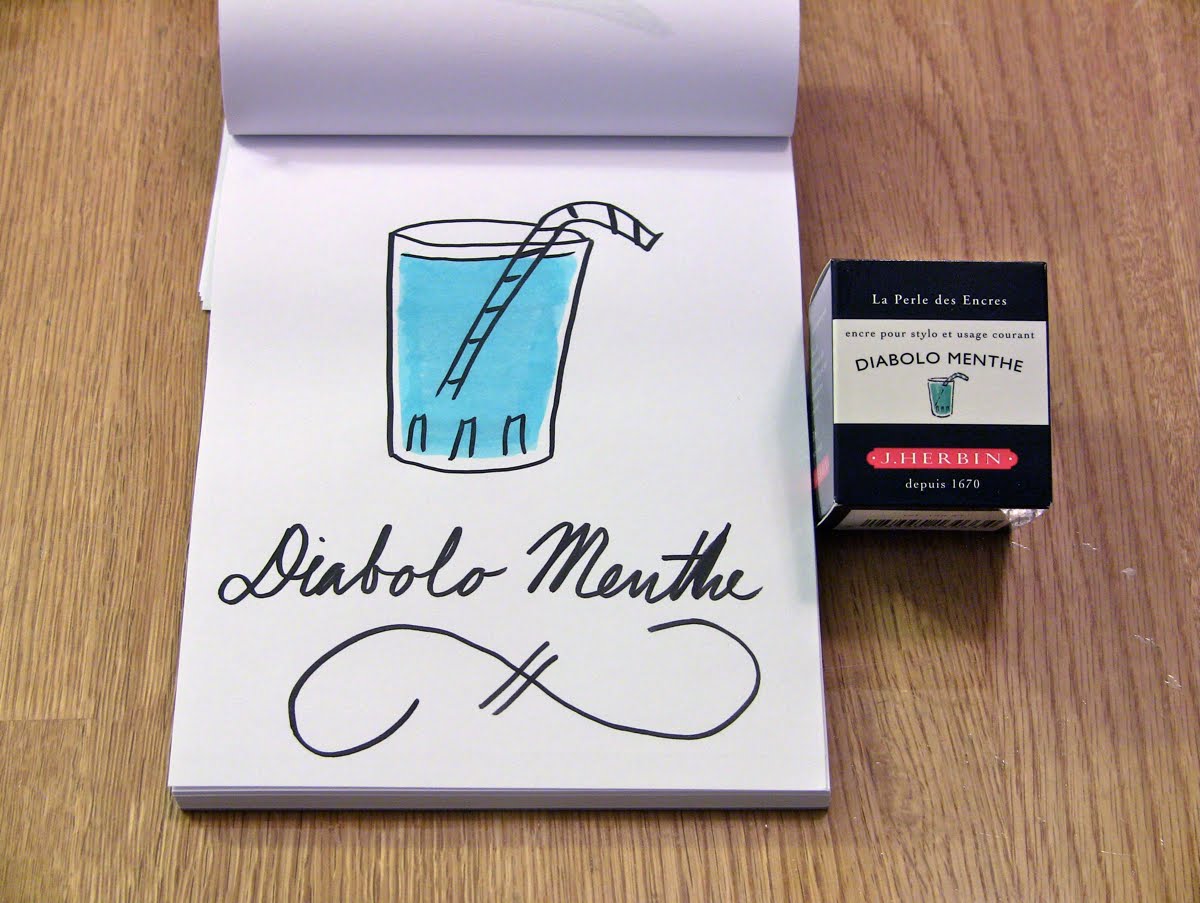 Mực J.Herbin French - 30Ml - No.33 - Xanh Bạc Hà (Diabolo Menthe)