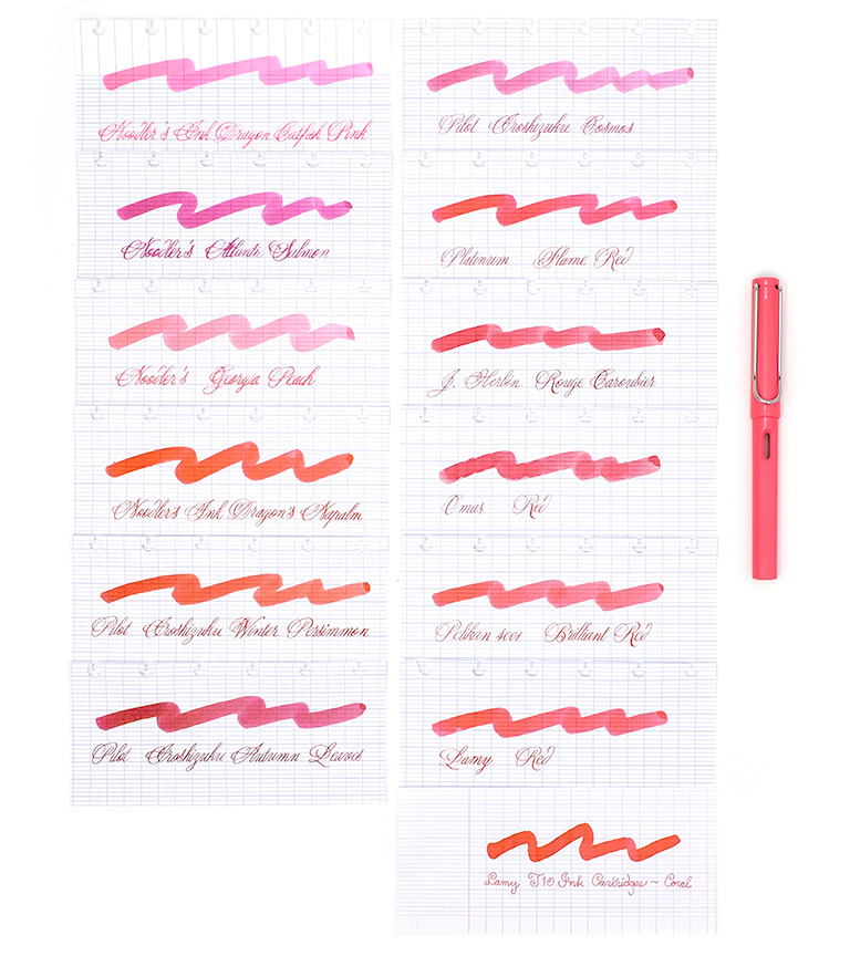 (01 Ống) Mực Lamy - T10 - Hồng Neon Coral