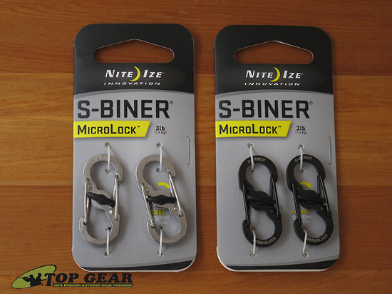 Nite Ize - Móc khóa LSBM-01-2R3 - S-Biner Microlock pack 2 (Thép đen Black Oxit)