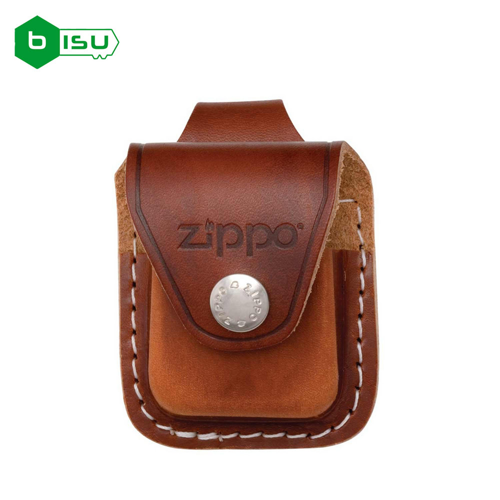 Zippo Bao Đựng - Da Nâu Có Loop Treo Thắt Lưng (Brown Leather Lighter Pouch Lplb - With Loop)
