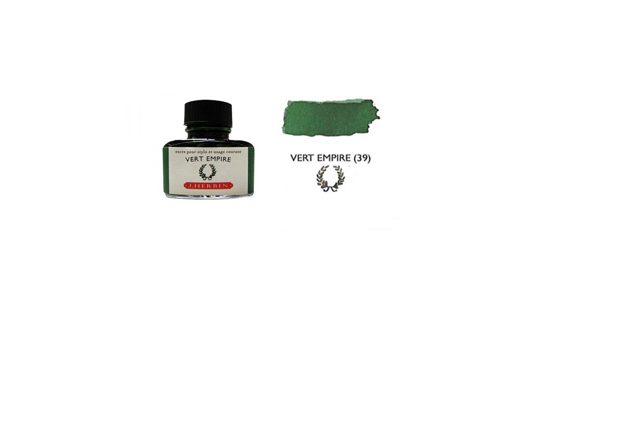 Mực J.Herbin French - 30Ml - No.39 - Xanh Lá Cây Đậm (Vert Empire)