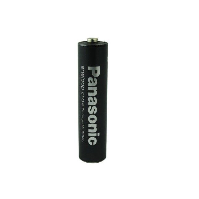 (01 viên) Pin sạc Eneloop Panasonic AAA PRO màu đen (Phiên bản nội địa Nhật Bản - Min 930 mAh - 500 lần sạc - Điện áp 1,2v - 1,5v)