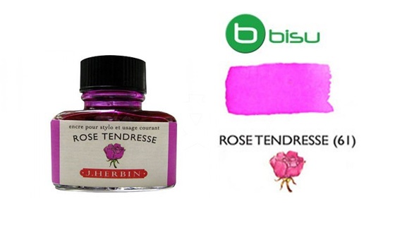 Mực J.Herbin French - 30Ml - No.61 - Tím Hồng (Rose Tendresse)