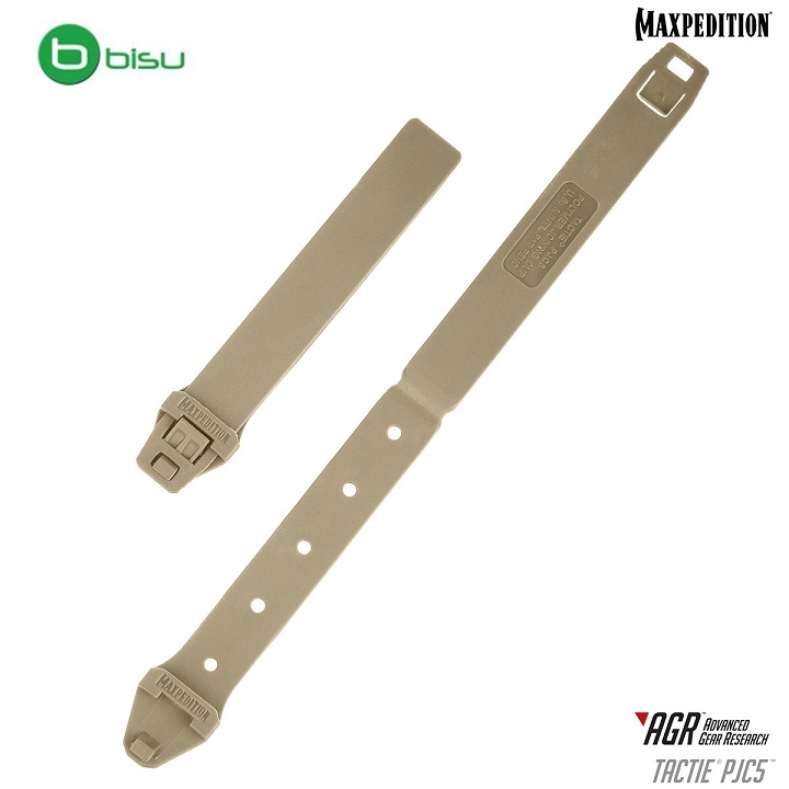 (01 chiếc) Maxpedition - Móc kẹp TacTie PJC5 (Nhựa màu :Vàng Nâu, Ghi xám, Đen)