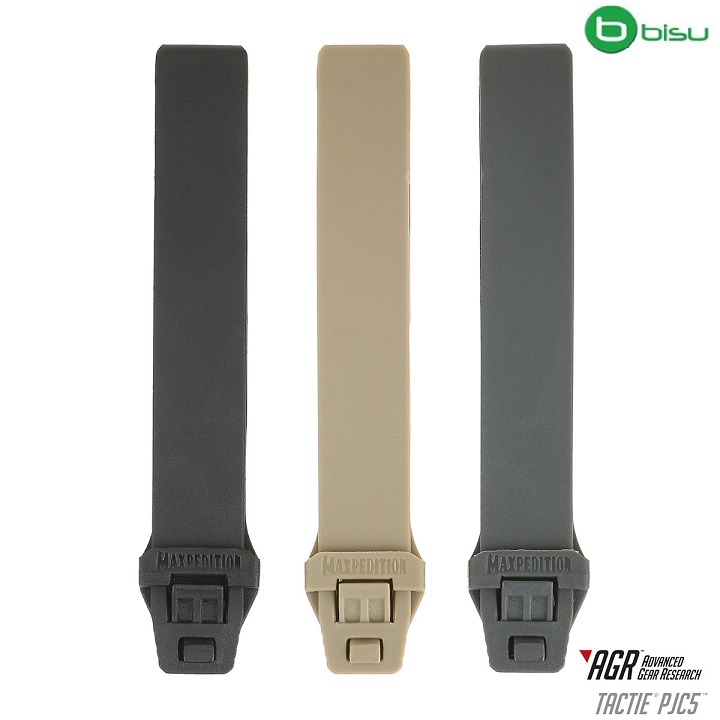 (01 chiếc) Maxpedition - Móc kẹp TacTie PJC5 (Nhựa màu :Vàng Nâu, Ghi xám, Đen)