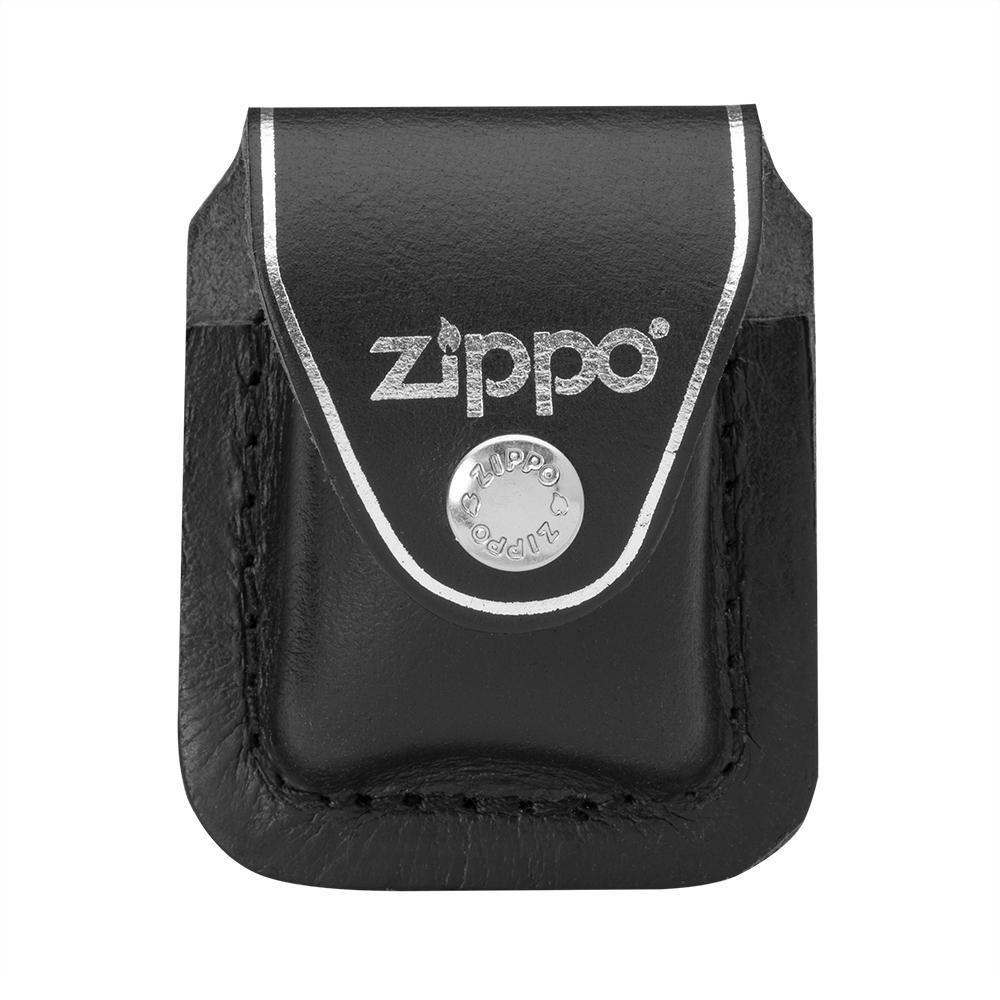 Zippo Bao Đựng - Da Đen Có Clip Cài Thắt Lưng (Black Leather Lighter Pouch Lpcb- With Clip)