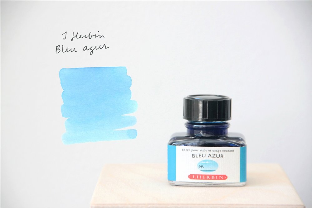 Mực J.Herbin French - 30Ml - No.12 - Xanh Da Trời Nhạt (Bleu Azur)