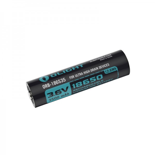 (01 viên) Pin sạc Olight 18650 - 3500 mAh - 3.6V - HDC 10A (ORB-186S35 dùng cho X7 Marauder)