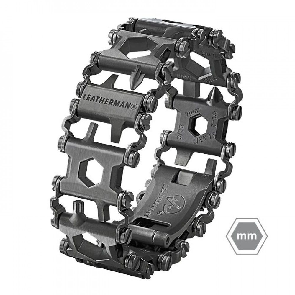 Vòng Tay Đa Năng Leatherman - Tread Metric Black (Màu Đen)