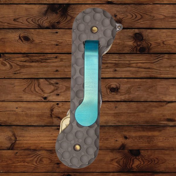 KEYBAR Cratered Sandblasted Titanium
