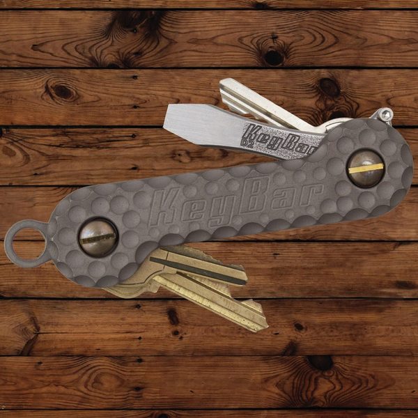 KEYBAR Cratered Sandblasted Titanium