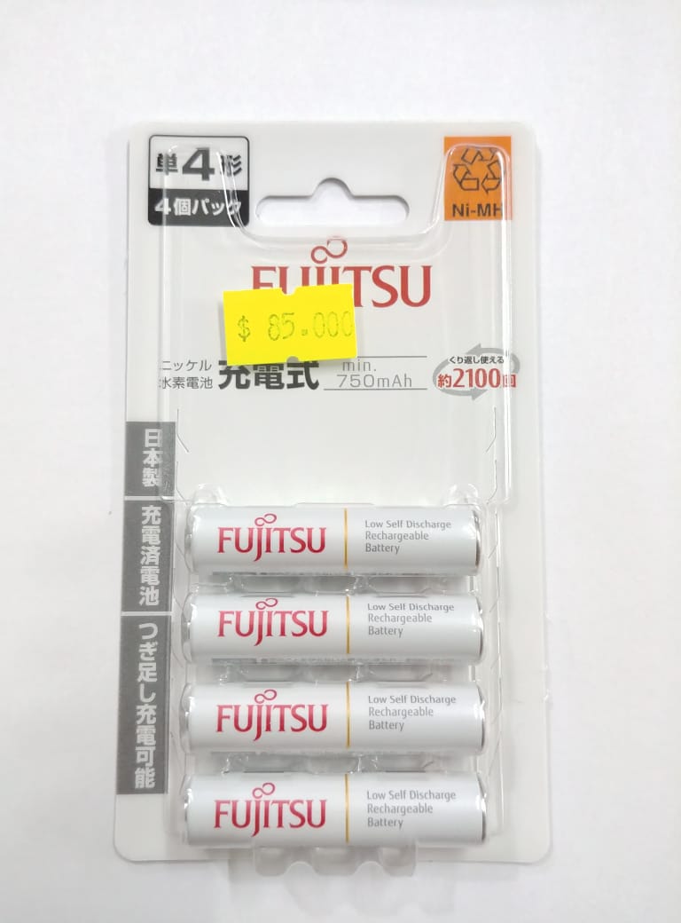 (01 viên) Pin sạc FUJITSU AAA màu trắng - min 750mAh (Phiên bản nội địa Nhật Bản)