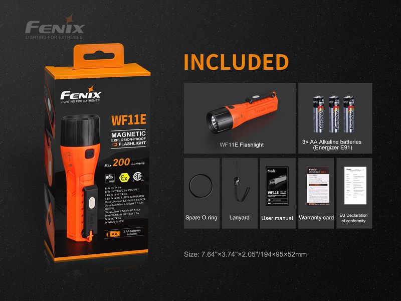 Đèn pin FENIX WF11E (200 Lumens)