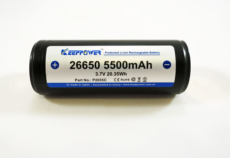 (01 Viên) Pin Sạc Keeppower 26650 - 5500 Mah - 3.7V (P2655C)