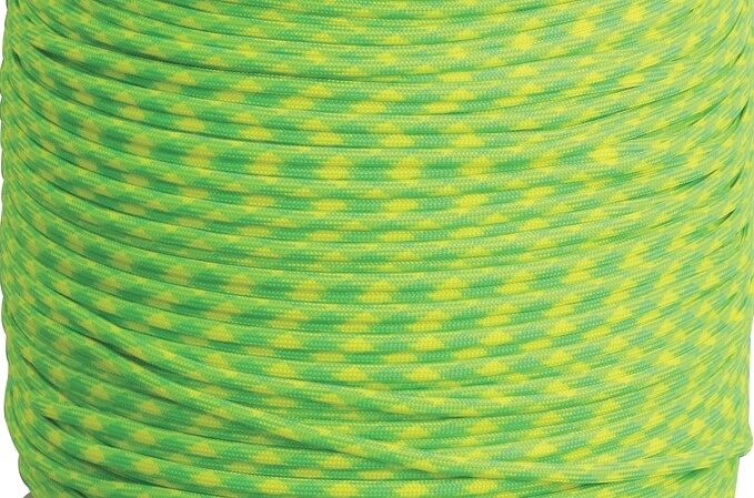 Dây Paracord - Màu Xanh Đốm Vàng Lemon - Lime (Ll.550)