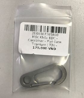 Móc Khóa EDC - Carabiner - Flat Gate Titanium ( T23 - C.Ti.32mm )