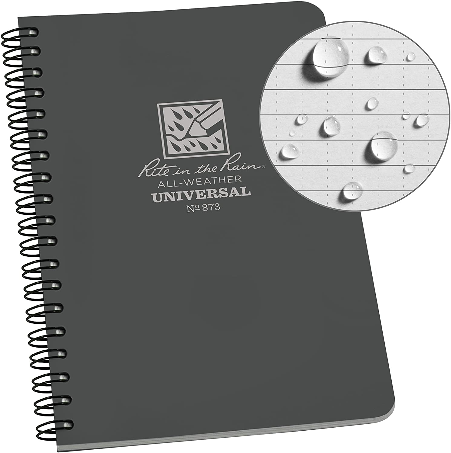 Rite in the Rain All-Weather Side-Spiral Notebook Gray