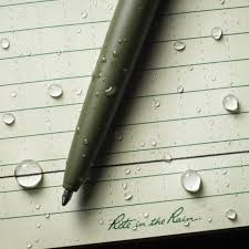 Rite in the Rain All-Weather Metal Clicker Pen, Olive Drab - Black Ink