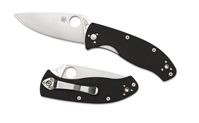 Spyderco Tenacious G-10 Handle Folding Plain Edge Knife