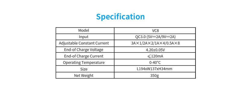 Sạc Pin Đa Năng Xtar VC8 (8 Khe Sạc)